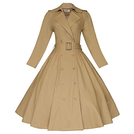 Wardrobe essentials beige vintage style trench coat