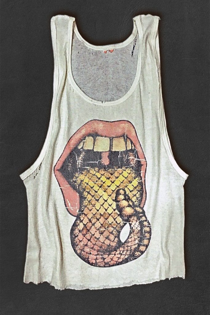 customized vintage rock n roll tank