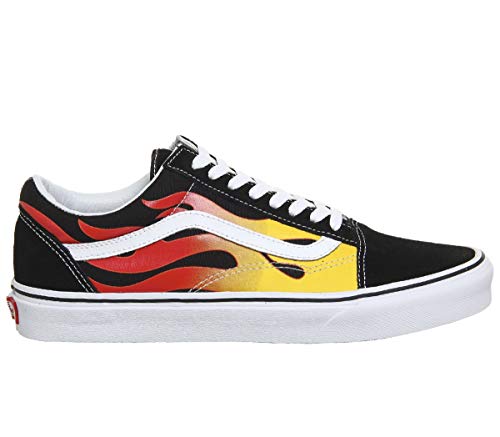 vans skate shoe flames old school