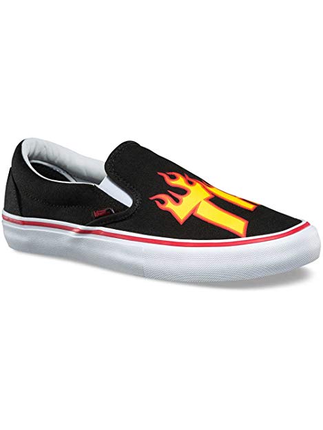 vans flame slip-on thrasher shoe